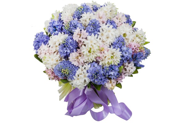 Букет из разноцветных Гиацинтов 